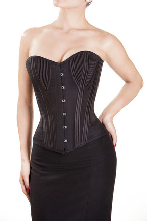 Corset Vitoriano 1893: Detalhes em Cetim