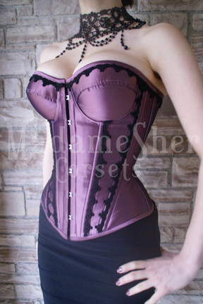 Corset Meia Taça: Zibeline e Guipuire