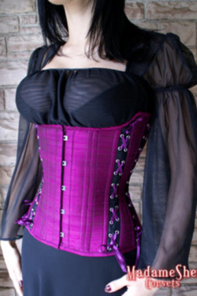 Corset Underbust Canoa: Shantung 