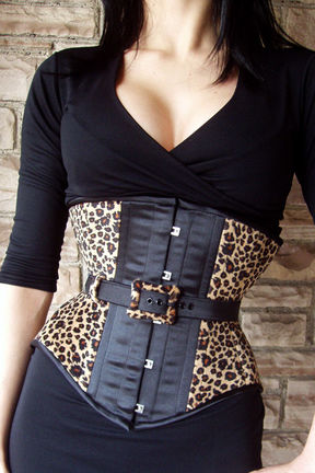 Corset Waist Cincher: com Cinto 