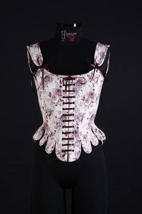 Corset Barroco Jacquard Tapeçaria 