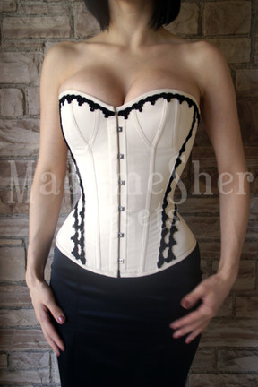Corset Vitoriano 1890: Guipure