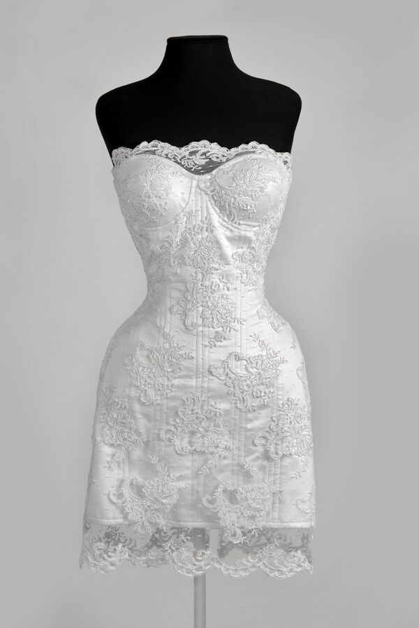 Corset Dress Noiva com Renda