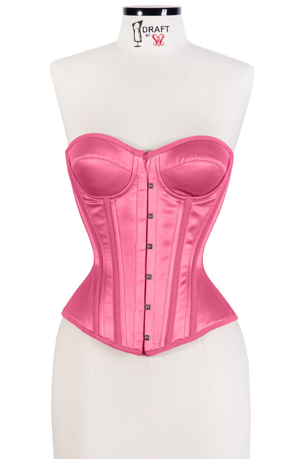 Corset Meia Taça: Pink