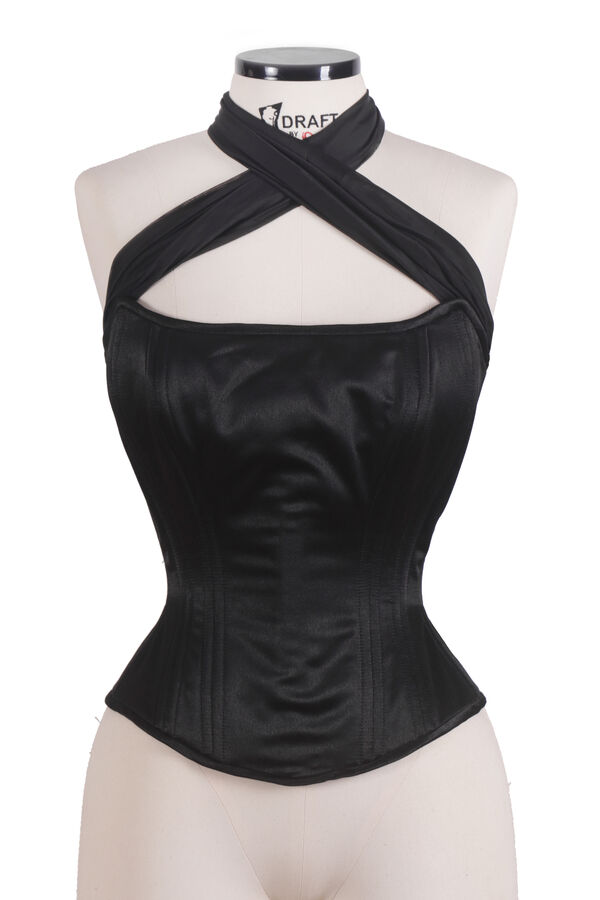 Corset Decote Canoa: Alças de Musseline 