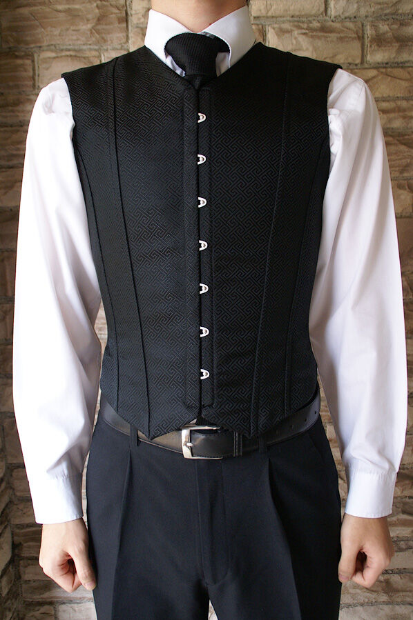 Corset Colete Masculino: Brocado 