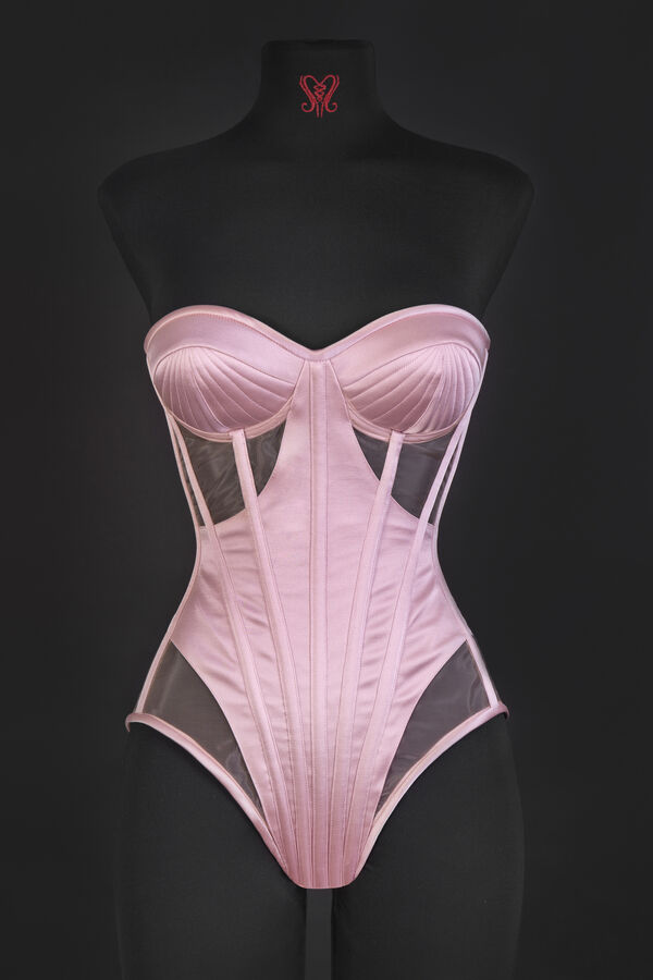 Corset Body Bianca Boca Rosa
