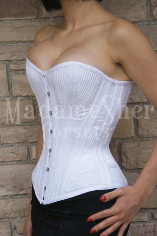 Corset Vitoriano 1893: Branco